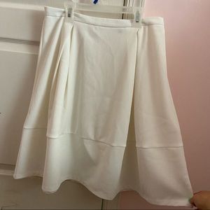 Long white skirt